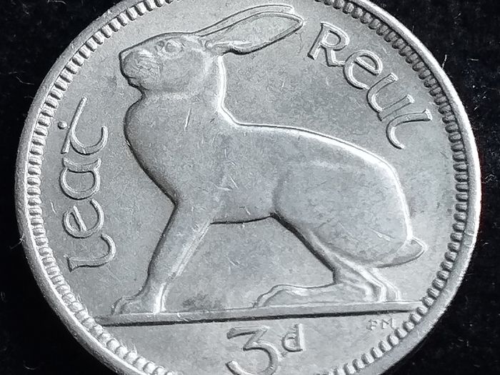 Ireland - 1966 - 3 Pence - Hare - AU - KM.12a - [2043]