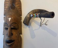 Mask and horn