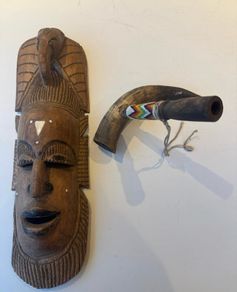 Mask and horn
