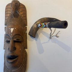Mask and horn