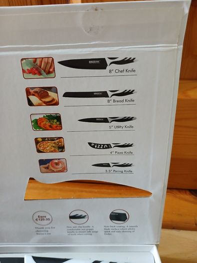 Swiss Line 5-piece knife set with peeler