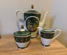 Egyptian Porcelain Coffee Pot Set Never Used