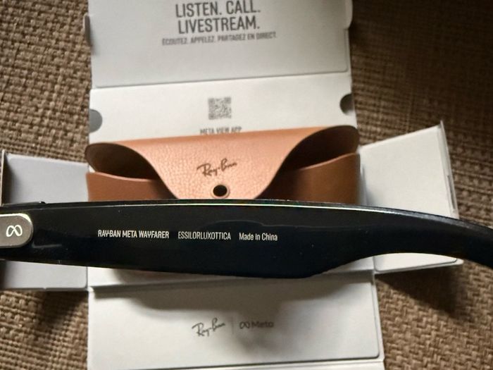 RAY BAN Meta Wayfarer Glasses Gen 1 RW 4006 - Shiny Black - Transition Lenses