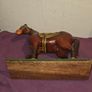 Vintage Hand Carved and Painted Folk Art Horse Statue Image 6