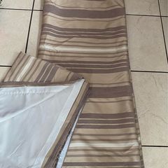 NEW Gorgeous Pair of Fully Lined Curtains  90 wide x 72 inches long, Tape top