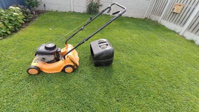 petrol lawnmower
