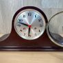 Wooden Napoleon Hat Mantle Clock - Large - Spares or Restoration Image 6