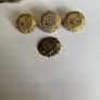 Irish Army cap badges three brass one staybrite Image 2