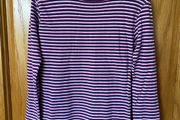Girl's Stripe Long Sleeve Cotton Top | Size 6-7 years