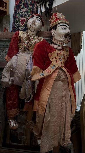 Pair Of 19th Century Burmese Puppets