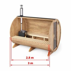 Barrel Sauna 3m