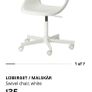 Ikea swivel office chair white Image 3
