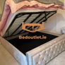 Hilton Florida Bed Frame Chesterfield Bumper Bar Velvet Ottoman Storage&Mattress Image 2