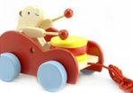 Pull Along Drum Beating Bear