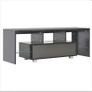 51 Inch Black Modern LED TV Stand Cabinet High Capacity TV Stand for Living Room Image 6