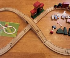 Wooden train set
