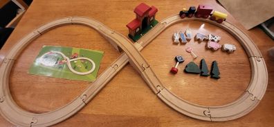 Wooden train set