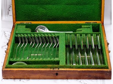Silver Plated Cutlery Set 36 Pce Set Monogrammed