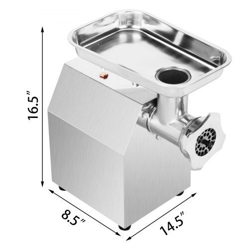Electric Meat Grinder 850W Meat Mincer 190 r/min Sausage Maker Commercial Stainless Steel Food Grinding Mincing Machine Electric Mincer Machine for Home Kitchen Tool (FREE SHIPPING)