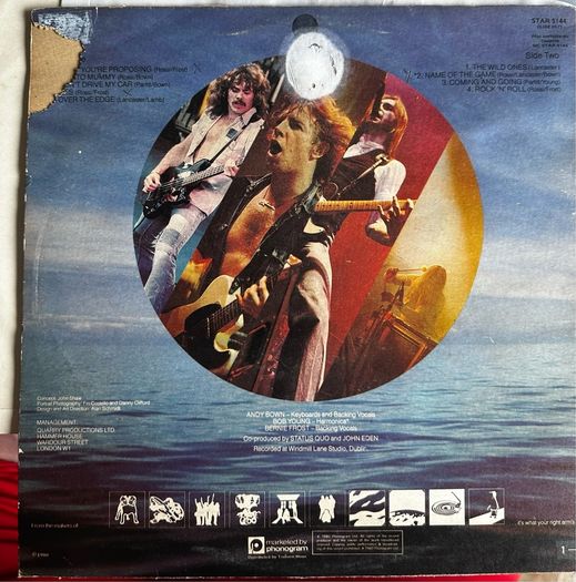 Status Quo. Just Supposin original Zimbabwe release. vinyl vg+ sleeve has a bit of damage and is tatty. See pictures