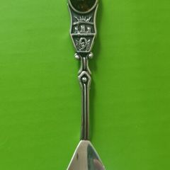 Sterling silver spoon with amber