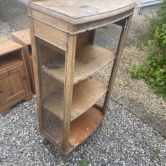 Old bookcase needs refurb antique - glass intact on sides