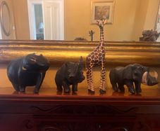 Wooden Animals made by hand. Origin - S. Africa