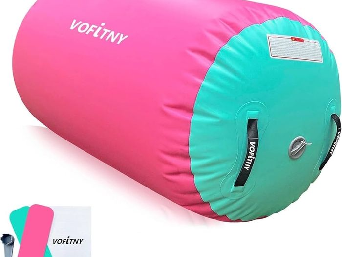 Gymnastics Tumbling Equipment Air Barrel Inflatable Octagon Tumbler Roller Back-bend Trainer Chearleeding Mat Without Pump