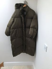 Tommy jeans green long puffer jacket