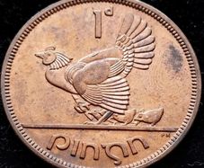 [#23] - Ireland 1949 | One Penny | Irish 1d | Irish Penny | KM.11 | UNC