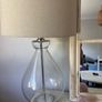 2 Ez living Clear Table Lamp with Shade - Bree x 2 Image 3