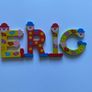 Multicolour Personalised Wooden Letters for Kids Room Image 3