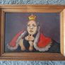 Vintage Oil Painting portrait on board signed and dated by the artist Image 8
