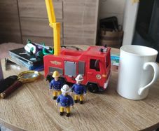 Fireman Sam Jupiter Fire Engine with Fireman Sam Action Figure vintage