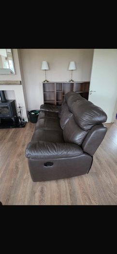 Brown Leather Sofa