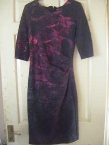 BNWT Fabulous Designer Purple + Grey Dress