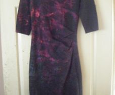 BNWT Fabulous Designer Purple + Grey Dress