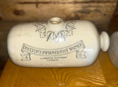 Two Vintage foot warmers