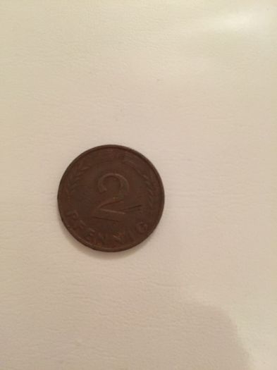 1961 German 2 pfennig