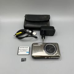Samsung Digital Camera PL100 12.2MP Selfie Screen SIlver + SD + Charger-Full Kit