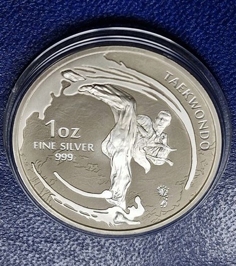 2019 South Korea 1 oz Silver K-Series Taekwondo