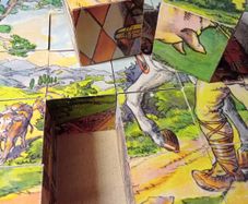 Vintage Czechoslovakia Wooden Blocks Puzzle