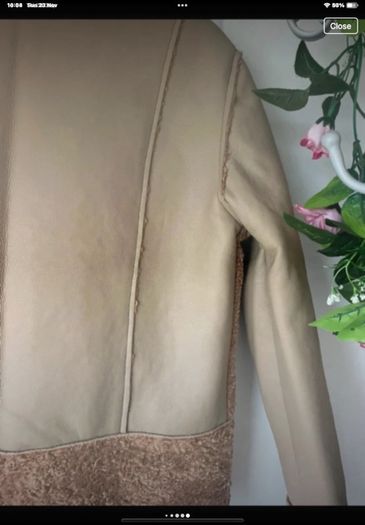jacket  Bnwt size small baloot brand biker style tan jacket