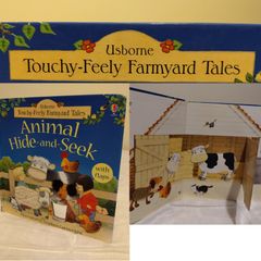 Usborne Touchy Feely Farmyard Tales Hardback Board Book