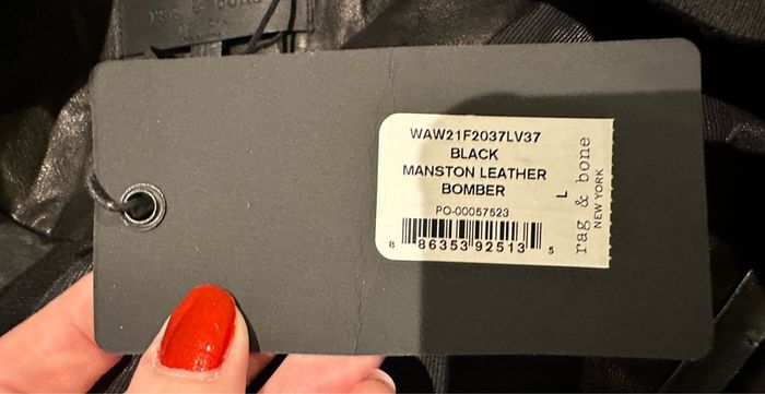 Brand new Manston leather bomber from Rag & Bone