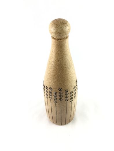 Vintage studio pottery bottle