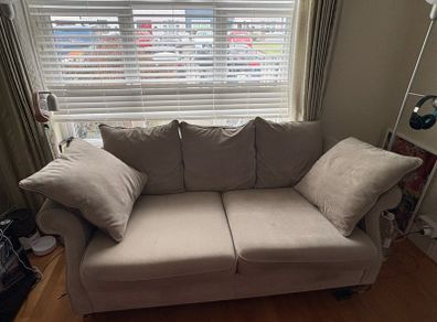 2 grey sofas - great condition
