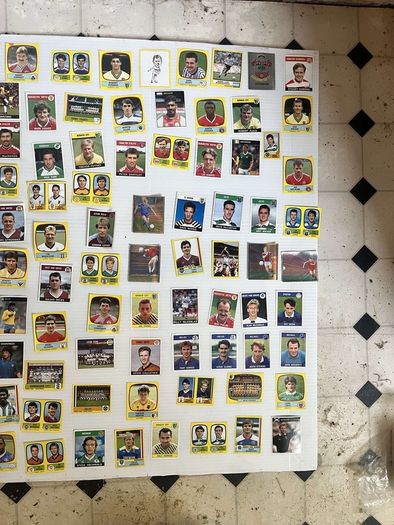 panini football stickers vintage