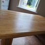 Solid oak table (newly refinished) Image 3