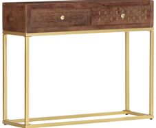 Console Table 90x30x75 cm Solid Mango Wood